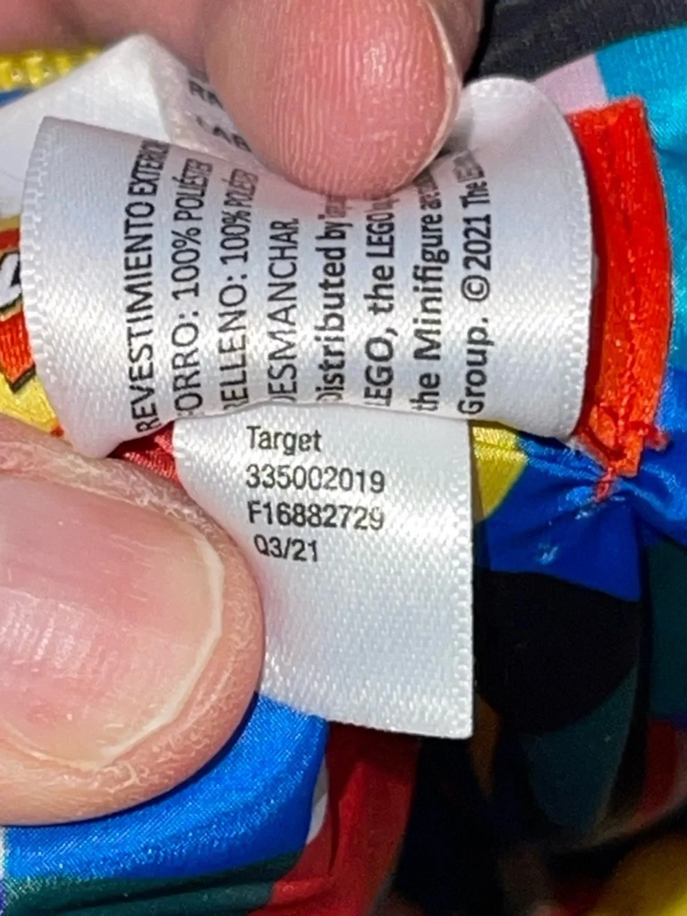 lego x target limited edition collaboration puffy zip pouch